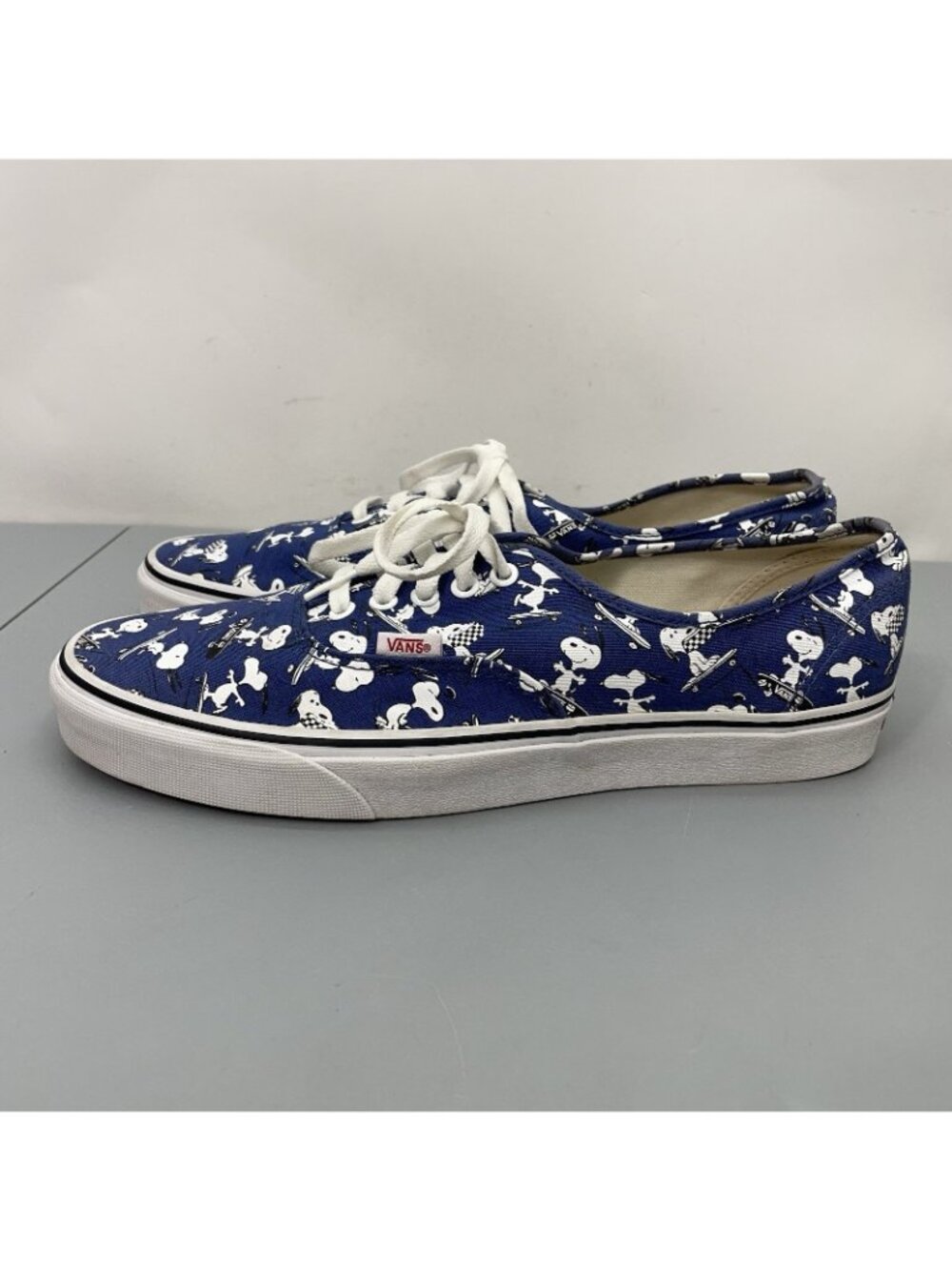Vans x Peanuts Canvas Sneakers Shoes Snoopy Skateboarding Blue Mens 12 - Picture 7 of 14